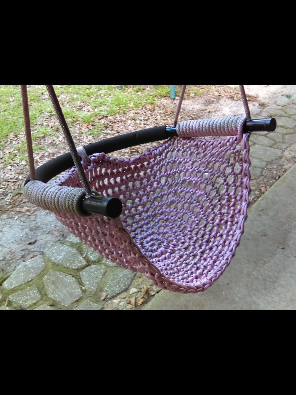 Toddler Swing – Adjustable Rope Swing Seat Outdoor/Indoor Play Set - Pink - Picture 3 of 9
